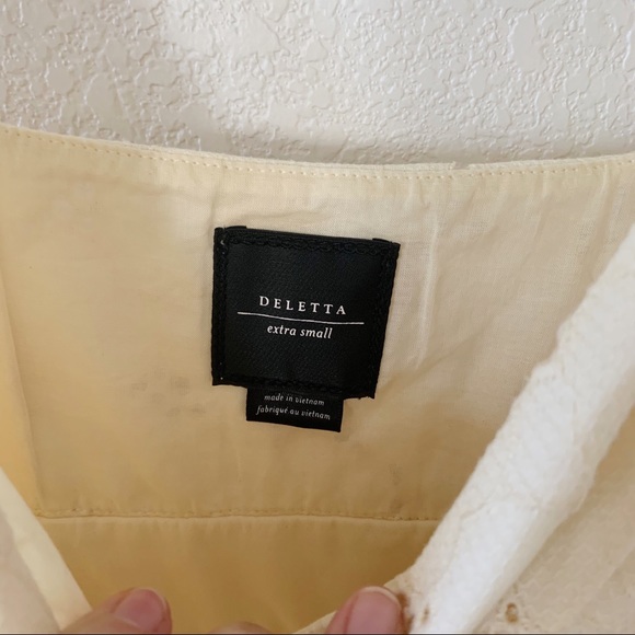 Anthropologie Deletta Cream Floral Dress - Picture 4 of 4